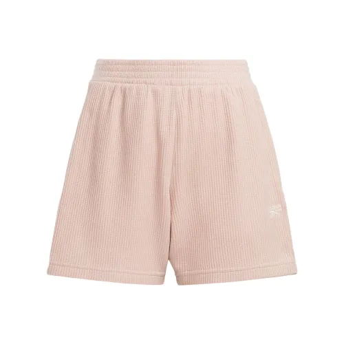 Reebok Классические Wardrobe Essentials Waffle Спортивные шорты Женские Светло-розовые