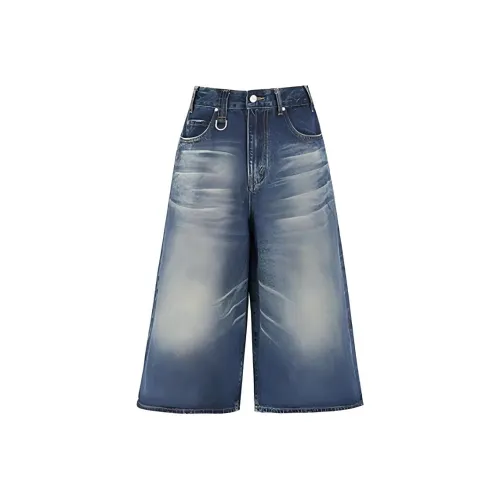 Казахстан Джинсовые шорты Женские Винтажные синие