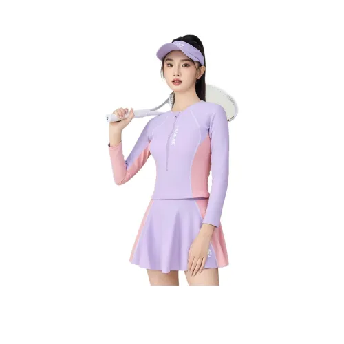 Барби Двухкомпонентный Купальник Женский Фиолетовый