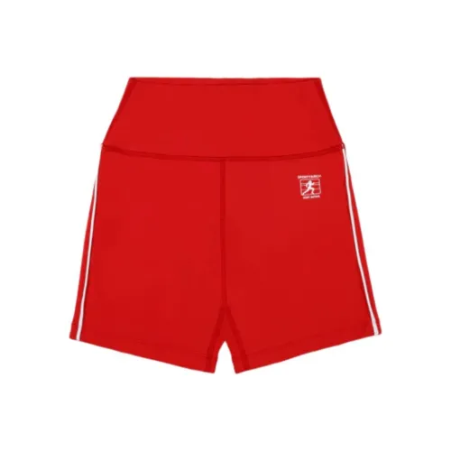 SPORTY & RICH Red Женские спортивные шорты