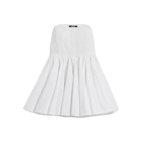 Jacquemus Белая Женская Повседневная Длинная Юбка