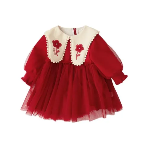 JELLYBABY Red Детские Платья