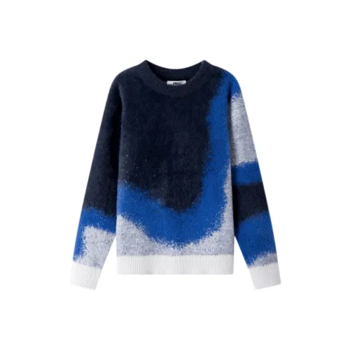 Annil Свитер Новый Королевский Синий Подростки