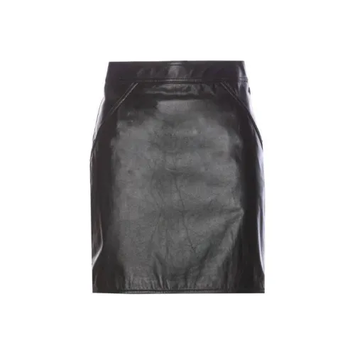 BALLY Кожаные короткие юбки Женские Черный