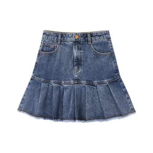 EICHITOO Джинсовые короткие юбки Женские Джинсовый синий