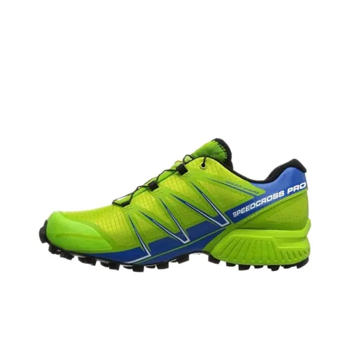 SALOMON SPEEDCROSS PRO Амортизация Износостойкие Низкие Кроссовки для Беговых Походов Мужские Зеленые