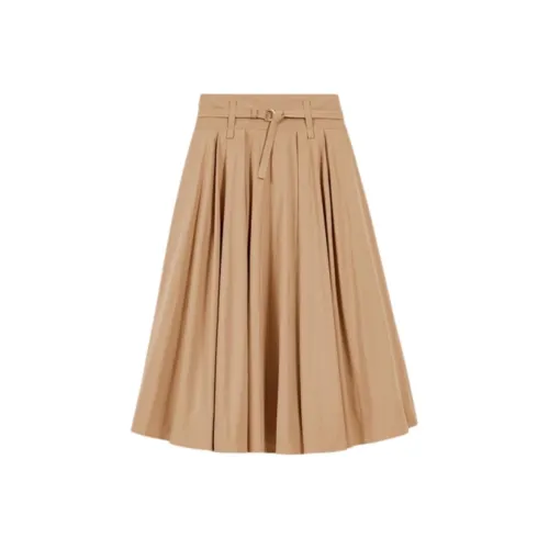 Maje Повседневный Длинный Юбка Женские Коричневый