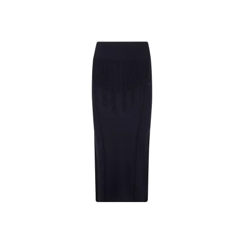 Mugler Повседневный Длинный Юбка Женские Черный