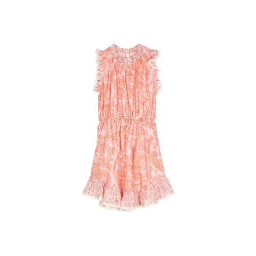 Zimmermann SS24 Платье Детское Кораллово-Розовое