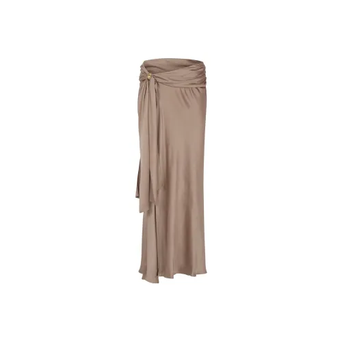 Blumarine Хаки Женские Повседневные Длинные Юбки