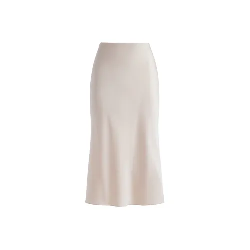 ALICE+OLIVIA SS25 Повседневный Длинный Юбка Женские Экрю
