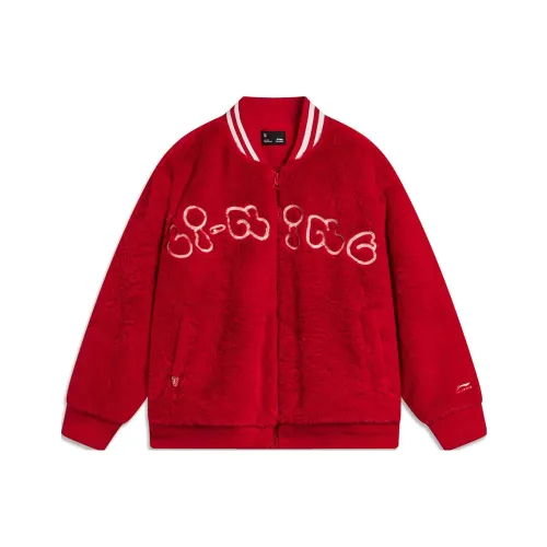 LINING YOUNG Бархат Feel Пальто Sports Life Collection Ruyi Красный Детский