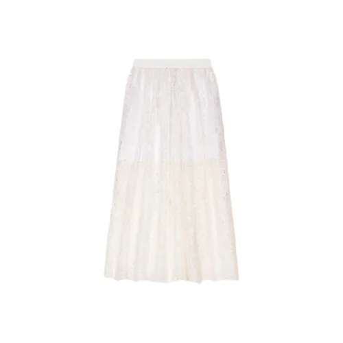 Maje Повседневный Длинный Юбка Женская Белая