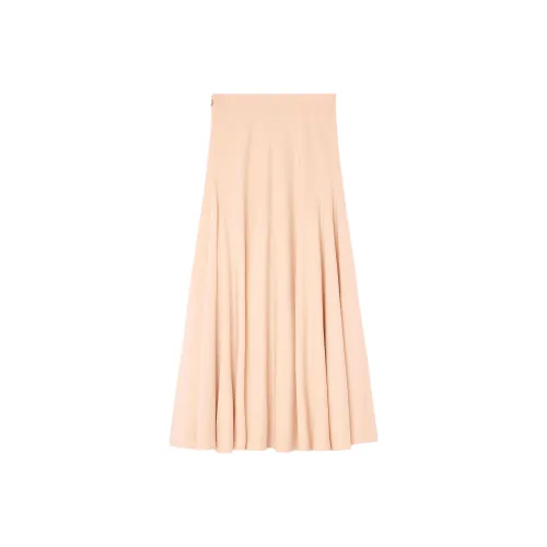 Loro Piana Розовые Женские Повседневные Длинные Юбки