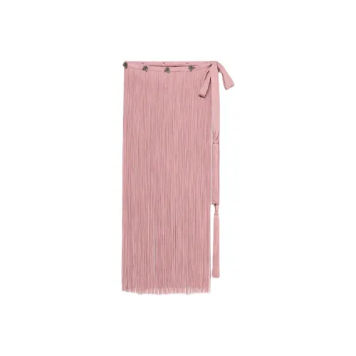 Blumarine SS25 Повседневный Длинный Юбка Женские Розовый