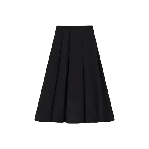 Theory Черная Женская Повседневная Длинная Юбка
