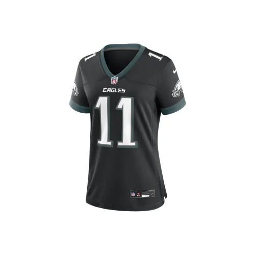 nike NFL A.J. Коричневый Philadelphia Eagles Регби Джерси Женские Черный