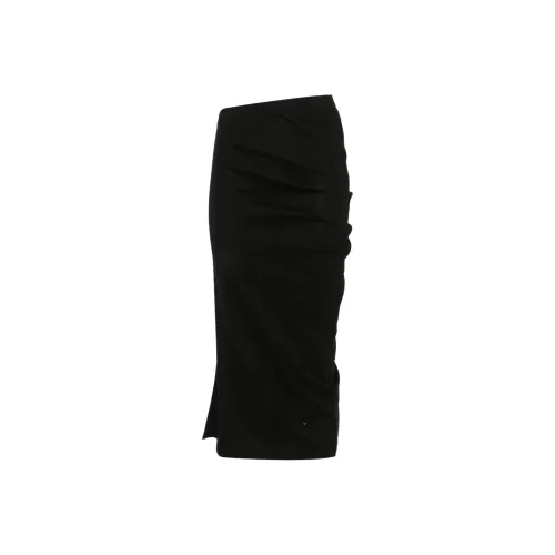 MOSCHINO SS25 Повседневный Длинный Юбка Женские Черный