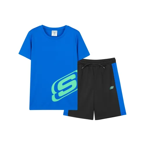 Skechers Повседневная спортивная одежда Принцесса Синий+Черный Детский