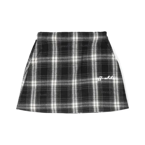 Off Белая клетка Умеренный Юбка Лето Детский