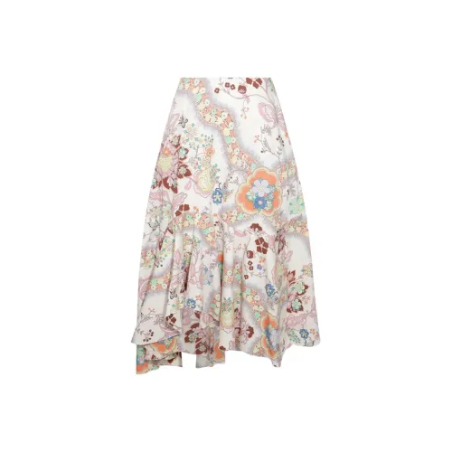 ETRO Многоцветные Женские Повседневные Длинные Юбки