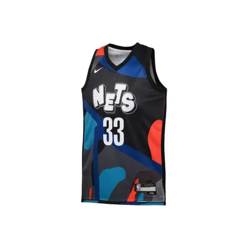 Nike Детский Топ Brook Lin Nets NIC Claxton Черный Подростки