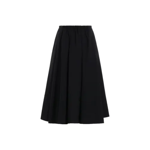 Yohji Yamamoto Черные Женские Повседневные Длинные Юбки