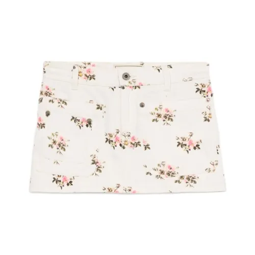 Blumarine Белая Женская Повседневная Короткая Юбка