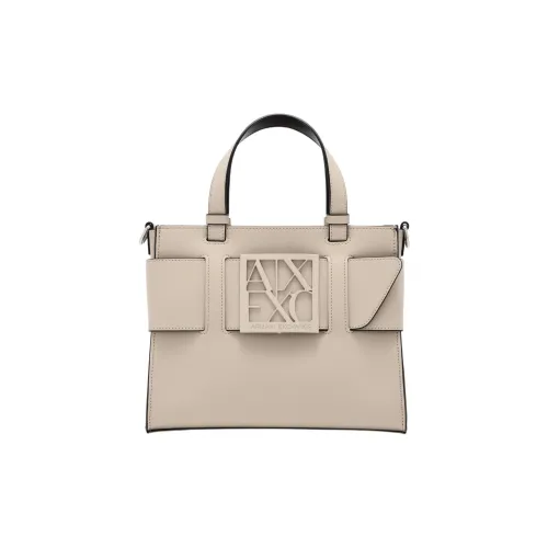 ARMANI EXCHANGEAE ПУ (полиуретан) Сумка-тоут Сумка для покупок Сумка через плечо Сумка среднего размера Женская Бежевая