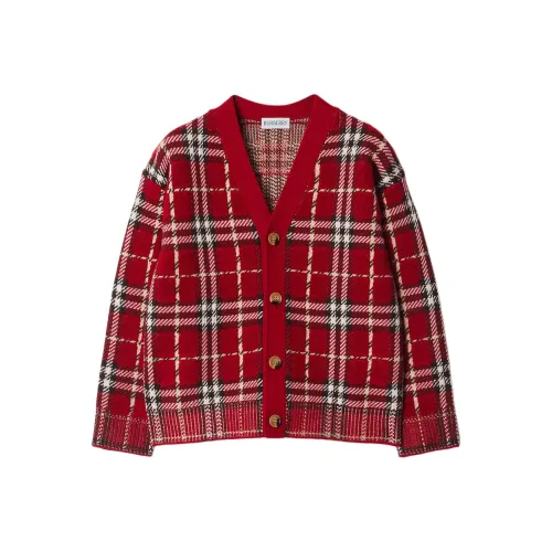 Burberry Свитер SS25 Новогодние поздравления Коллекция Для года Змеи Красный Детский