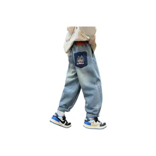 Панда круглая, цвет изображения, дети, джинсы