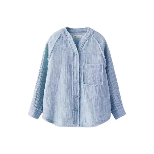 ZARA Синие Kids Рубашки