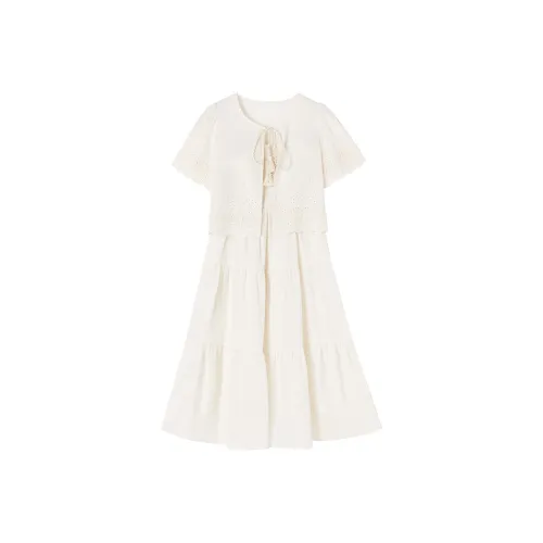 XIANGYING Комплект с юбкой Женские Экрю