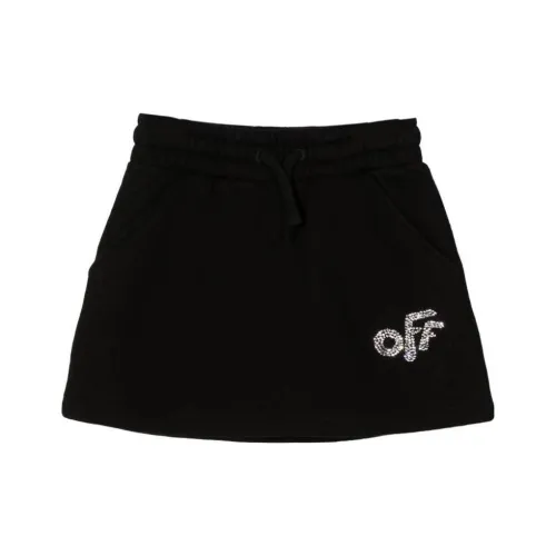 Off Белый черный Kids Юбки