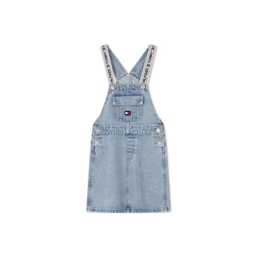 Tommy Hilfiger 100% хлопок Американский винтаж Модный Жаккард Плечевой ремень Большой карман Деним Подростки