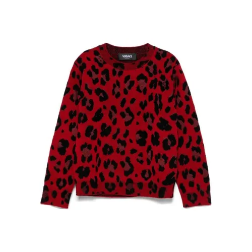 VERSACE Свитер FW24 Красный Черный Детский