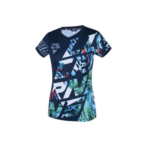 CORALIAN Бадминтон Джерси Женские Черный