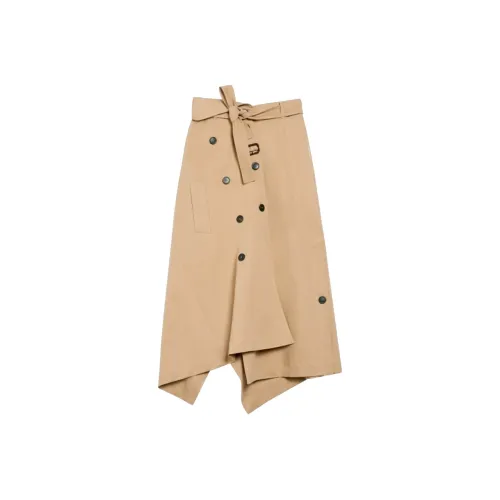 WEEKEND MaxMara Бежевые Женские Повседневные Длинные Юбки