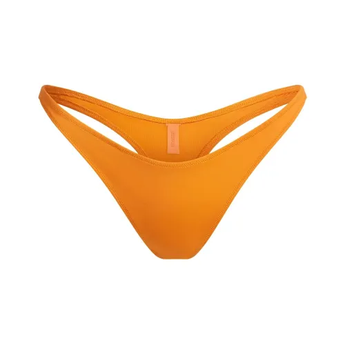 SKIMS SS25 Фирменный Плавательный Стринг Бикини Низ Плавательные Шорты Женские ТАНЖЕРИН