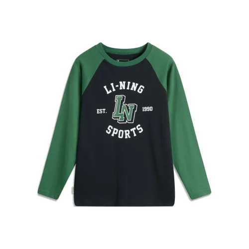 LINING YOUNG Sports Life Collection Футболка Черная Подростки
