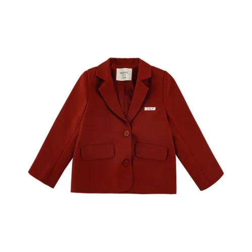 YOEHYAUL Бизнес-костюм бордового цвета для детей