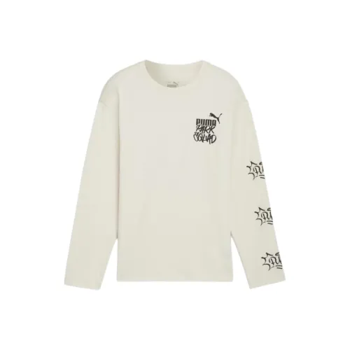 PUMA ESS+90s T-Shirt Бежевый Детский Возраст 3-7 лет