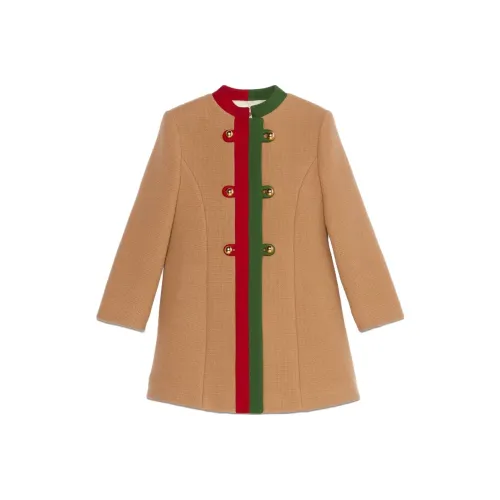 GUCCI CAMEL Kids Шерстяные пальто