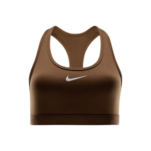 Nike Swoosh Спортивное белье Женское Светлый Английский Коричневый Белый
