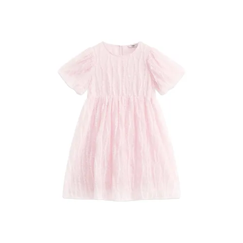 MQD Детское платье летнее детский кремово-розовый
