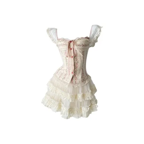 HUINIAN Комплект с юбкой Женские Абрикос