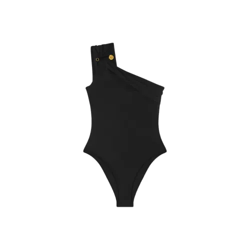 VERSACE Safety Pin Ван-Пис Купальник Женский Черный