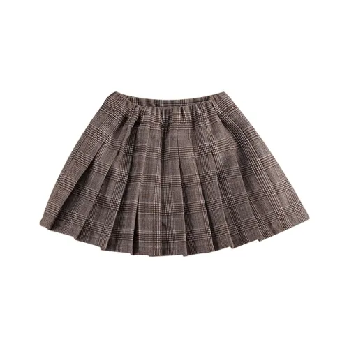 MARC JANIE Lufu series Юбка Детская Светло-Коричневая Клетка