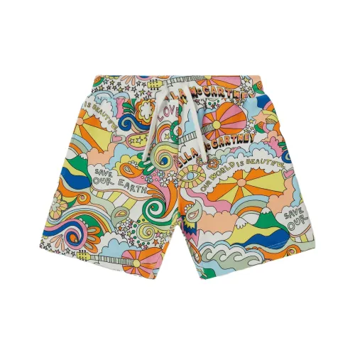 STELLA MCCARTNEY Сливочный Многоцветный Kids Short