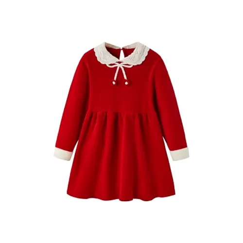 Mini Peace Платье Женское Красный Подростки